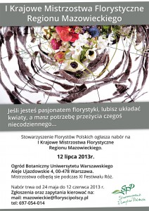 I krajowe Mistrzostwa Florystyczne Regionu Mazowieckiego